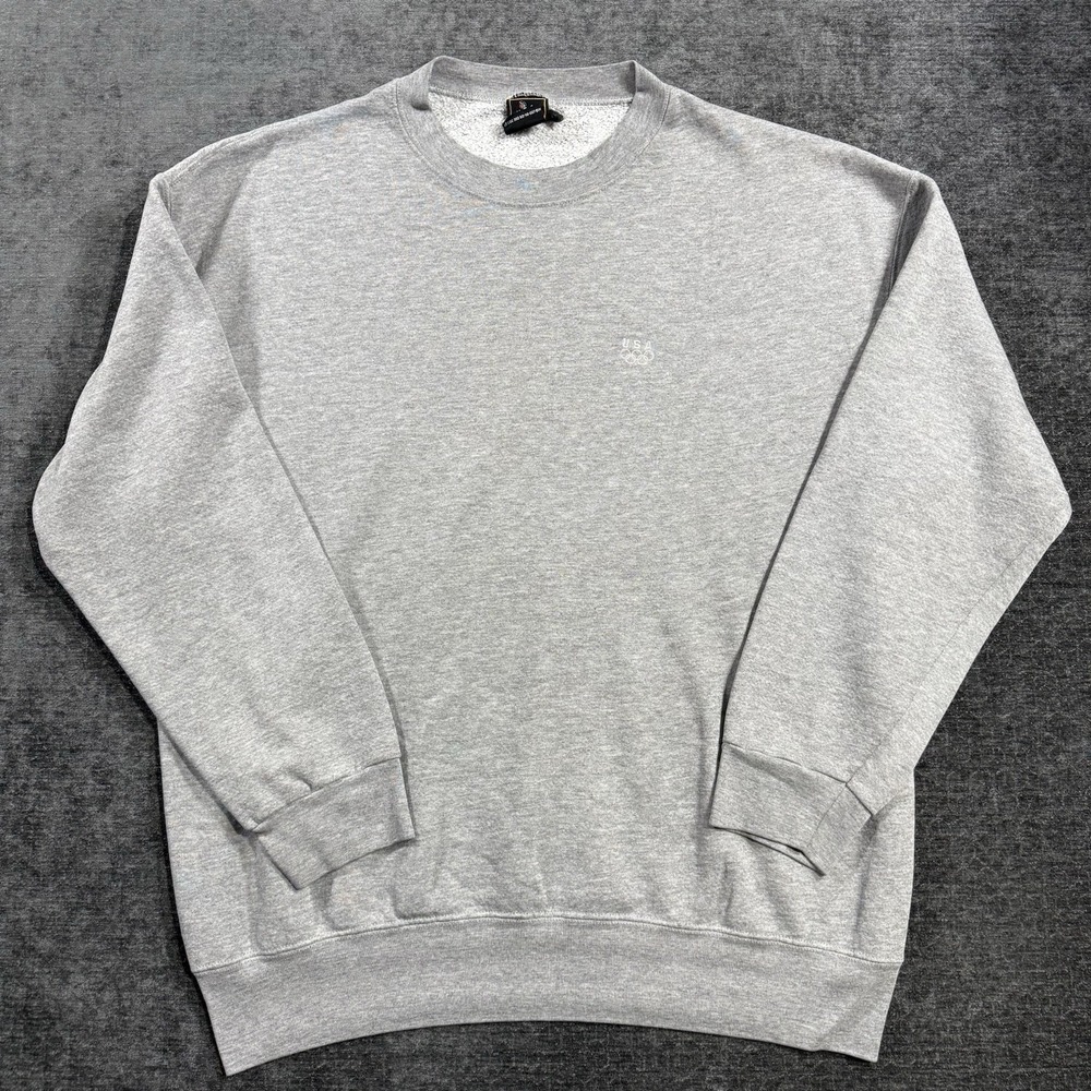 VINTAGE‎ USA Olympics JC Penney Sweatshirt Mens XL Gray Crewneck Pullover 90s